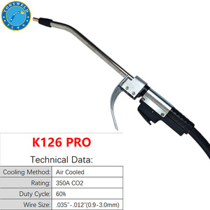 <span class=keywords><strong>Pistola</strong></span> <span class=keywords><strong>de</strong></span> Soldadura MIG K126 PRO 350A <span class=keywords><strong>de</strong></span> 15 pies con Mango <span class=keywords><strong>de</strong></span> Cobre Refrigerado por Aire para Mille Tweco Binzel CE Stock - Product Image 3