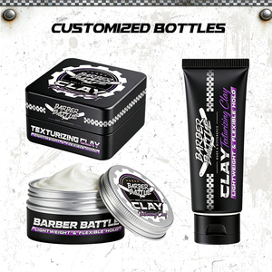 BARBERBATTLE CPNP GMPC COA MSDS Texture Boost Volume & Texture Tenue Forte Argile Coiffante pour Hommes Cheveux Marque Privée - Product Image 4