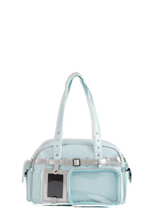 Túi tote trong suốt hình đồng hồ báo thức mèo nhỏ tùy chỉnh, nhãn hiệu riêng, bền, có bảng trưng bày ghim dành cho người sưu tầm - Product Image 5