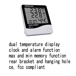 Thermo-hygromètre numérique en plastique d'intérieur, instrument portable <span class=keywords><strong>pour</strong></span> <span class=keywords><strong>mesurer</strong></span> l'<span class=keywords><strong>humidité</strong></span> et la température, OEM/ODM, 1 an - Product Image 5