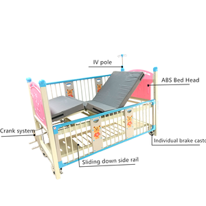Cama Hospitalaria Manual DEFENG para Niños, de Acero Inoxidable de Grado Médico, con Esquinas Anticolisión, Funciones para Cuidado en el Hogar, 2 Años de Garantía - Product Image 4