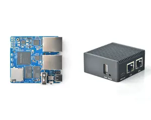 NanoPi R2S çift Gbps Ethernet ağ geçitleri destek Linux LEDE sistemi V2ray Ssr Linux kurulu Linux RK3328 Nanopi