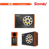 Soway OP-F PC-4 Audio De Voiture Chargé Boîtiers sous-marins avec boîte et amp voiture Subwoofer voiture audio active 10 subs basse Construire 16 ans