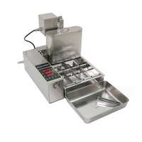 Machine à beignets semi-automatique en acier inoxydable avec friteuse intégrée, format compact pour les camions de restauration