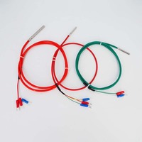 Pt1000 Pt100 Sonde Klasse A Rtd Temperatur sensor Edelstahl 2-Draht-Silikonkabel Wasserdichtes M6 M8-Gewinde