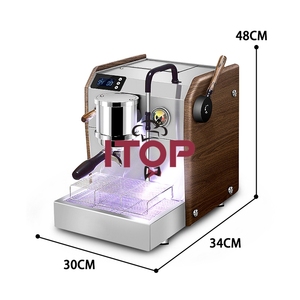 Machines à café expresso électriques commerciales ITOP avec mousseur à lait, <span class=keywords><strong>machine</strong></span> à café italienne, livraison directe - Product Image 6
