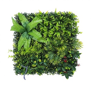 Mur végétal artificiel transfrontalier très vendu 50cm x 50cm pour aménagement paysager domestique - Product Image 1