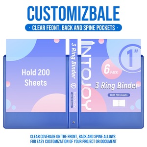 Reliure à anneaux <span class=keywords><strong>rigide</strong></span> en PVC opaque de format <span class=keywords><strong>A4</strong></span>, écologique, avec 2 pochettes - Product Image 4