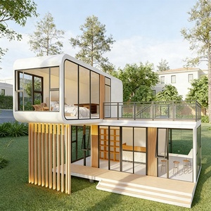 Casa Contenedor Modular Prefabricada <span class=keywords><strong>de</strong></span> 2 Pisos, Casa Cápsula Tipo Space Pod <span class=keywords><strong>de</strong></span> 2 Dormitorios - Product Image 3