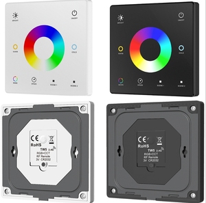 Tuya WiFi RF <span class=keywords><strong>5</strong></span> 1 LEDコントローラーWT5 2.4GディマーCCT RGB RGBW RGBCCTストリップライトプラスチックタッチパネルリモコン防水 - Product Image 6