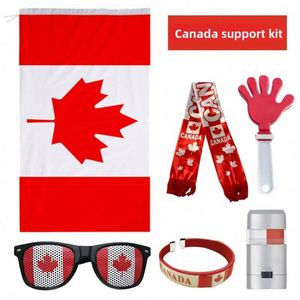 2026 USA Canada Mexico Football Cup Cheering Props <b>Set</b> Custom PVC Digital Printed Scarves Fan Glasses Clap Bracelets Face <b>Paint</b> - Product Image 1