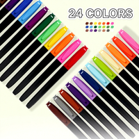 Ensemble de 24 marqueurs permanents aux couleurs vives, à séchage rapide et imperméables, fabrication directe d'usine, OEM personnalisé