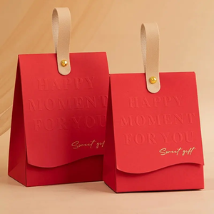 Hoge Kwaliteit Luxe Kraft Papieren Zakken Met Handvat Voor Bruiloften Snoep Koekjes Sieraden Verpakking Kleine Geschenkdoos - Product Image 3