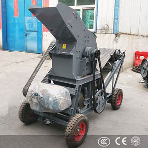 Trituradora de bajo costo PC 400*300, solo 800 USD, mini máquina trituradora de piedra, vidrio, roca, mineral y tierra, molino de martillos con transportador - Product Image 5