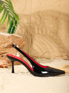 1235B-5 Sandali da Donna con Tacco Alto <span class=keywords><strong>Sexy</strong></span>, Design a Punta, Allacciati, Leggeri e Comodi - Product Image 5