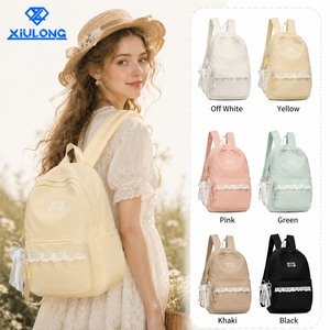 <span class=keywords><strong>Sac</strong></span> <span class=keywords><strong>à</strong></span> <span class=keywords><strong>dos</strong></span> en polyester <span class=keywords><strong>30L</strong></span> pour filles, style cottagecore français, esthétique vintage florale <span class=keywords><strong>à</strong></span> pois, OEM ODM - Product Image 1