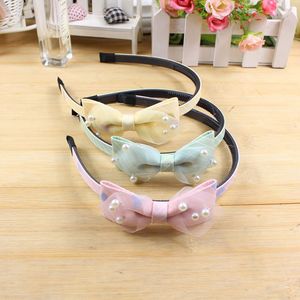 Bandeau en tissu avec nœud pour enfants, couleurs mélangées, accessoire pour cheveux à usage quotidien, fabriqué à la main, origine Jinhua, hiver 2021 - Product Image 1