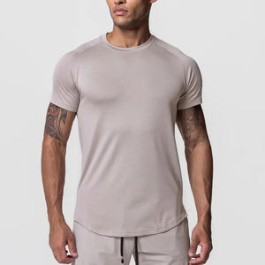Benutzer definiertes neues Design Ihre eigene Trainings kleidung Polyester Spandex <span class=keywords><strong>Muscle</strong></span> Gym Active Wear <span class=keywords><strong>Muscle</strong></span> Fit T-Shirt Männer Fitness Dry Fit T-Shirt - Product Image 4
