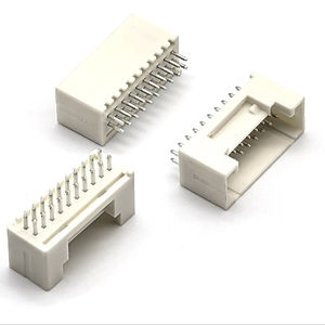 Connecteur double rangée 2.0mm Pitch Wafer Pin Header Connector 2*10P Straight DIN Brass Contact & Nylon Housing 3A Male for PCB Application - Product Image 1