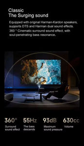 XGIMI เครื่องฉายอัจฉริยะ5200แสงจ้า, เครื่องฉายอัจฉริยะแอนดรอยด์11 4K ความสว่าง5700ลูเมน<span class=keywords><strong>10000</strong></span>:1ความคมชัด - Product Image 5