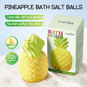 Bombas de Baño con Aroma a Piña SADOER, Exfoliante de Limpieza Profunda, Cuidado Corporal, Suaviza la Piel Seca, Aroma Rico, Producto Relajante para el Baño - Product Image 2