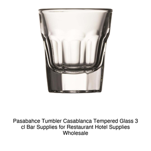 Vaso de Vidrio Templado Casablanca 3 cl Pasabahce H 5.5 cm Ø 4.5 cm - Product Image 2