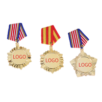 Médaille de trophée sportif en alliage de zinc, artisanat métallique personnalisé par le fabricant, médaille commémorative vierge en métal sur mesure