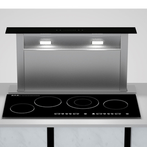 Cappa Aspirante a <span class=keywords><strong>Tiraggio</strong></span> Discendente da 90 CM con Ventola di Scarico - Product Image 2