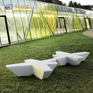 Nuevos Materiales de Construcción de Piedra, Banco de Piedra Artificial con Forma de Estrella de Cinco Puntas, Silla de Cemento Prefabricada para Parque al Aire Libre - Product Image 2