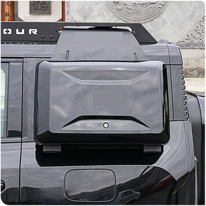 Boîte <span class=keywords><strong>de</strong></span> transport d'outils à engrenages latéraux extérieurs noirs brillants argentés pour Jetour T2 Traveler 2023 + - Product Image 2