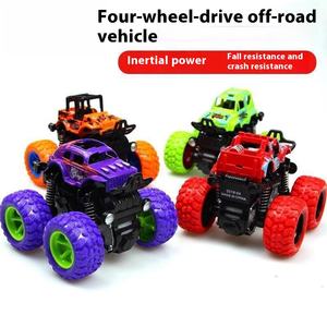 รถของเล่นเด็กผู้ชายแบบขับเคลื่อนสี่ล้อ รถสตั๊นท์ออฟโรด วัสดุพลาสติก ขับเคลื่อนด้วยแรงเฉื่อย พร้อมคุณสมบัติพิเศษ ของขวัญส่งเสริมการขาย - Product Image 3