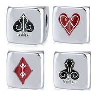 Fit Original Pan Bracelet 925 Sterling Silver Magic Poker Dice Game Bead Charm pour les femmes Fabrication de bijoux Cadeau 2025