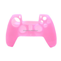 Coque en silicone de couleur unie pour manette PS5, protection pour manette sans fil PS5, revêtement antidérapant pour PS5