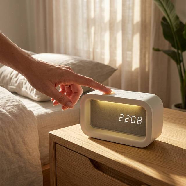 Sunrise Simulation Wake-up White Noise Digital Alarm Clock with 16 Sleeping Sounds Digital LED Night Light for Baby Kids Adults
