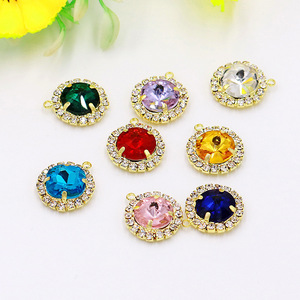 Colgante de cristal con bisel de diamantes de imitación, colgantes solitarios para hacer joyas, materiales artesanales, uso diario unisex - Product Image 2