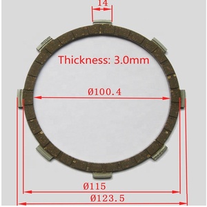 Pièces de moto OEM d'usine HF Benma DX100 Plaque de friction d'embrayage <span class=keywords><strong>RX100</strong></span> Plaque d'embrayage B07 Kits d'embrayage en caoutchouc - Product Image 3