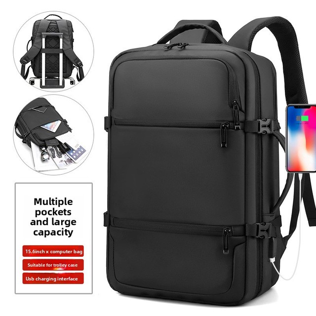 Customized Computer Backpack High Quality Oxford Fabric Unisex Business Laptop Backpack USB Charging Waterproof Large Capacity