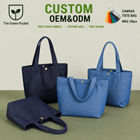 Sac fourre-tout en jean robuste personnalisé avec fermeture à bouton, sac de courses en toile de coton, vente en gros, directement de l'usine, en stock