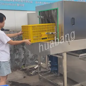 Basket Washer Auto Wash Pressure Plastic Trash Can Washing Machine/trash Can Cleaning Equipment Tray Cleaning Machine