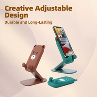 Support de téléphone pliable créatif en forme de dessin animé, support paresseux réglable en hauteur pour tablette, portable CZ1776