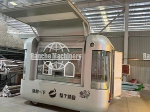 Stainless Steel Mirror Surface Multifunctional 4-Wheel Fast Food Trailer Cart for Hot Dog Coffee Drinks <b>BBQ</b> Food Service - Product Image 6