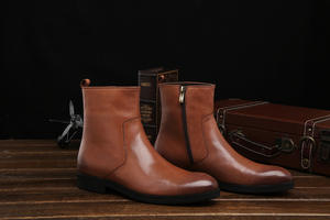 2026 Best-Selling Product-High Quality Custom Leather Handmade <b>Ankle</b> <b>Waterproof</b> Winter Work <b>Boots</b> with Modern Fashionable Design - Product Image 3