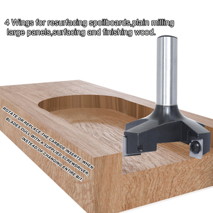 Fraises de surfage pour défonceuse CNC, style à 2+2 plaquettes, pour l'égalisation et le chanfreinage, <span class=keywords><strong>fraise</strong></span> à planer, <span class=keywords><strong>fraise</strong></span> à dégauchir, <span class=keywords><strong>fraise</strong></span> à surface - Product Image 5