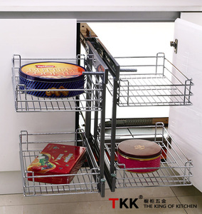 TKK Design moderne matériel de <span class=keywords><strong>cuisine</strong></span> armoire organisateur garde-manger coin aveugle retirer panier magique <span class=keywords><strong>placard</strong></span> accessoires stockage - Product Image 3