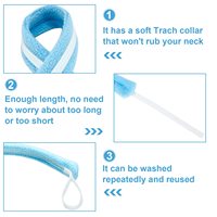 15 pièces de supports de tube de trachéotomie réglables, fournitures de trachéotomie, supports de tube souples réutilisables, kits de soins de trachéotomie pour hommes