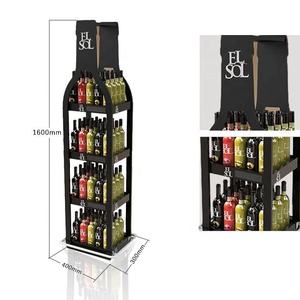 Rượu cửa hàng Rack hiển thị chai hình dạng thiết kế Giá rượu cho cửa hàng bán lẻ - Product Image 3