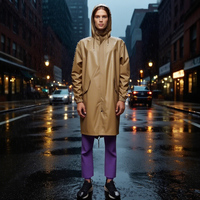 Vestes de voyage d'extérieur légères pour hommes et femmes Manteaux coupe-vent imperméables Vêtements d'extérieur à la mode et simples, PU sans couture sur mesure