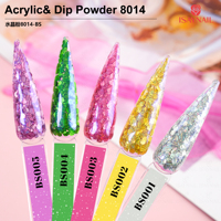 Poudre acrylique 16 couleurs pour salon de manucure, étiquette privée personnalisée, poudre à paillettes brillante