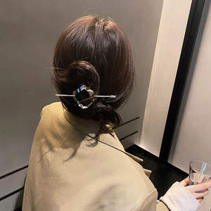 تصميم أصلي سبيكة جولة أعلى دبوس الشعر قفص كعكة حامل كعكة بسيط قفص الشعر عصا فتاة اكسسوارات الشعر مجوهرات الشعر النساء - Product Image 2