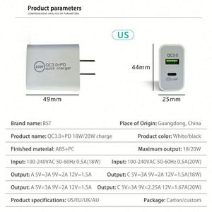 <span class=keywords><strong>Cargador</strong></span> de Pared USB-C de Carga Rápida de 20w con Precio Promocional de Año Nuevo para ip15, Galaxy S21/<span class=keywords><strong>Plus</strong></span>, <span class=keywords><strong>S20</strong></span>/Note 10 - Product Image 6